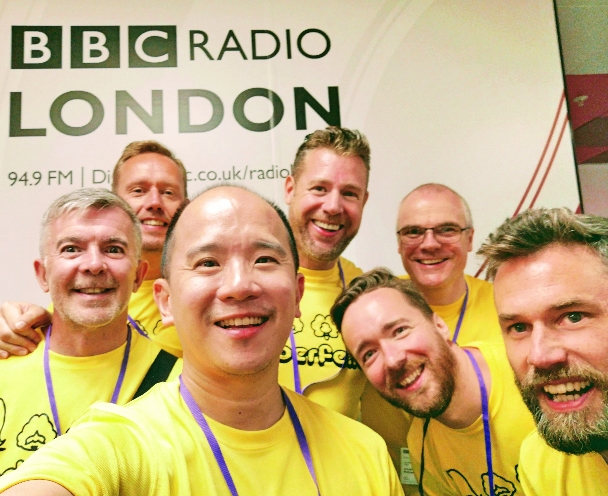 The Barbies in the BBC London radio studio